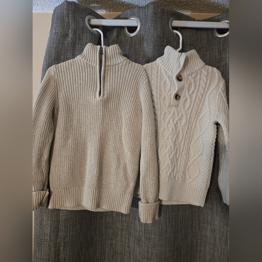 Set of 2 tan sweaters